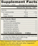 Formulation à six souches probiotiques pour Renew Life Kids Probiotic.