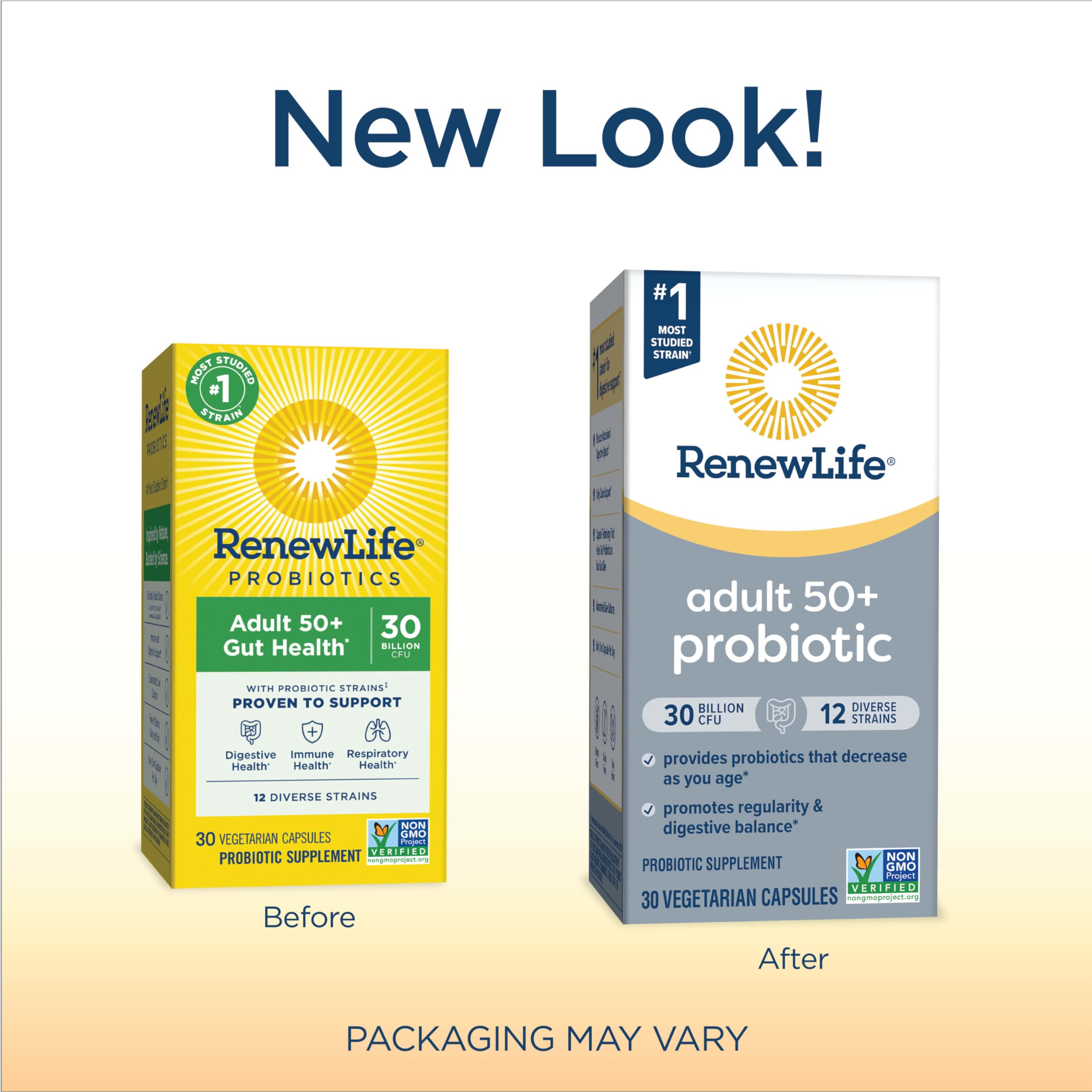 Capsules Renew Life Probiotic 50 Plus favorisant la digestion quotidienne