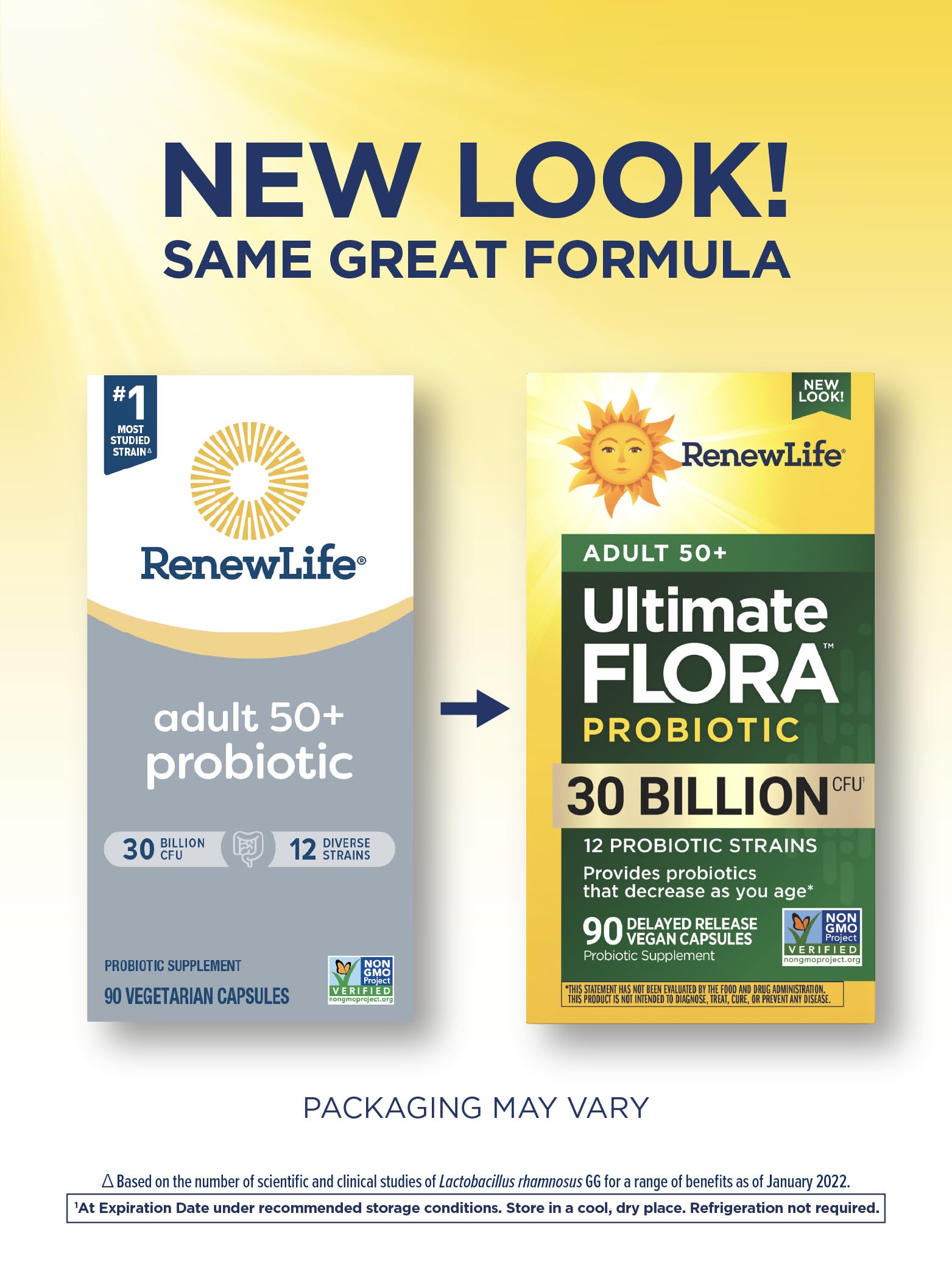 Renew Life Probiotic Adulte 50 Plus – 12 souches pour soutien intestinal