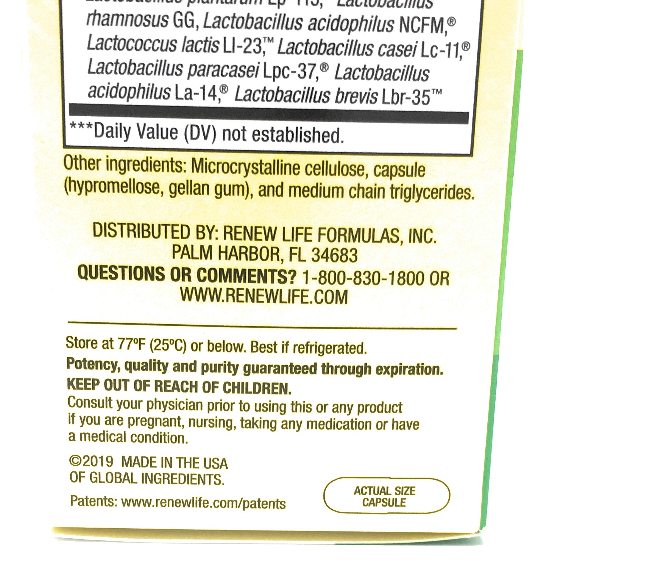 Renew Life Probiotique 30B UF — comprimés visibles, aide potentielle au soutien intestinal