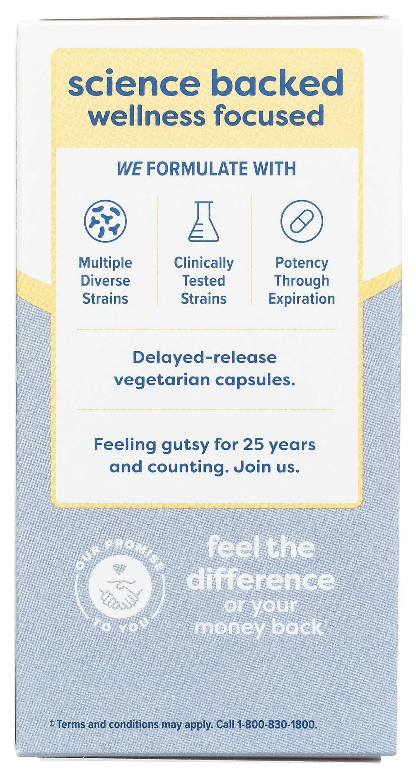 Renew Life Probiotique 30B UF — etiquette montrée, format 60 comprimés pour adultes 50+