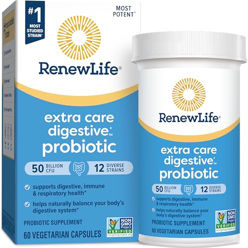 Renew Life Extra Care soutient digestion et respiration avec souches variées
