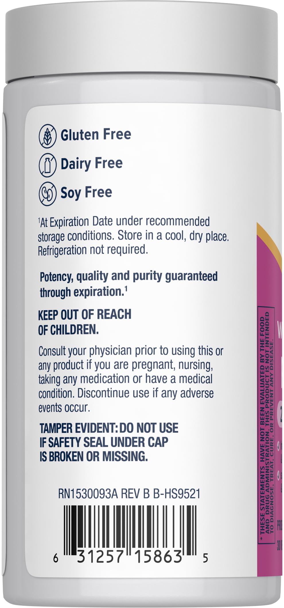 Renew Life Probiotiques Femmes – sans gluten, sans lactose et sans soja, adapté à votre régime.