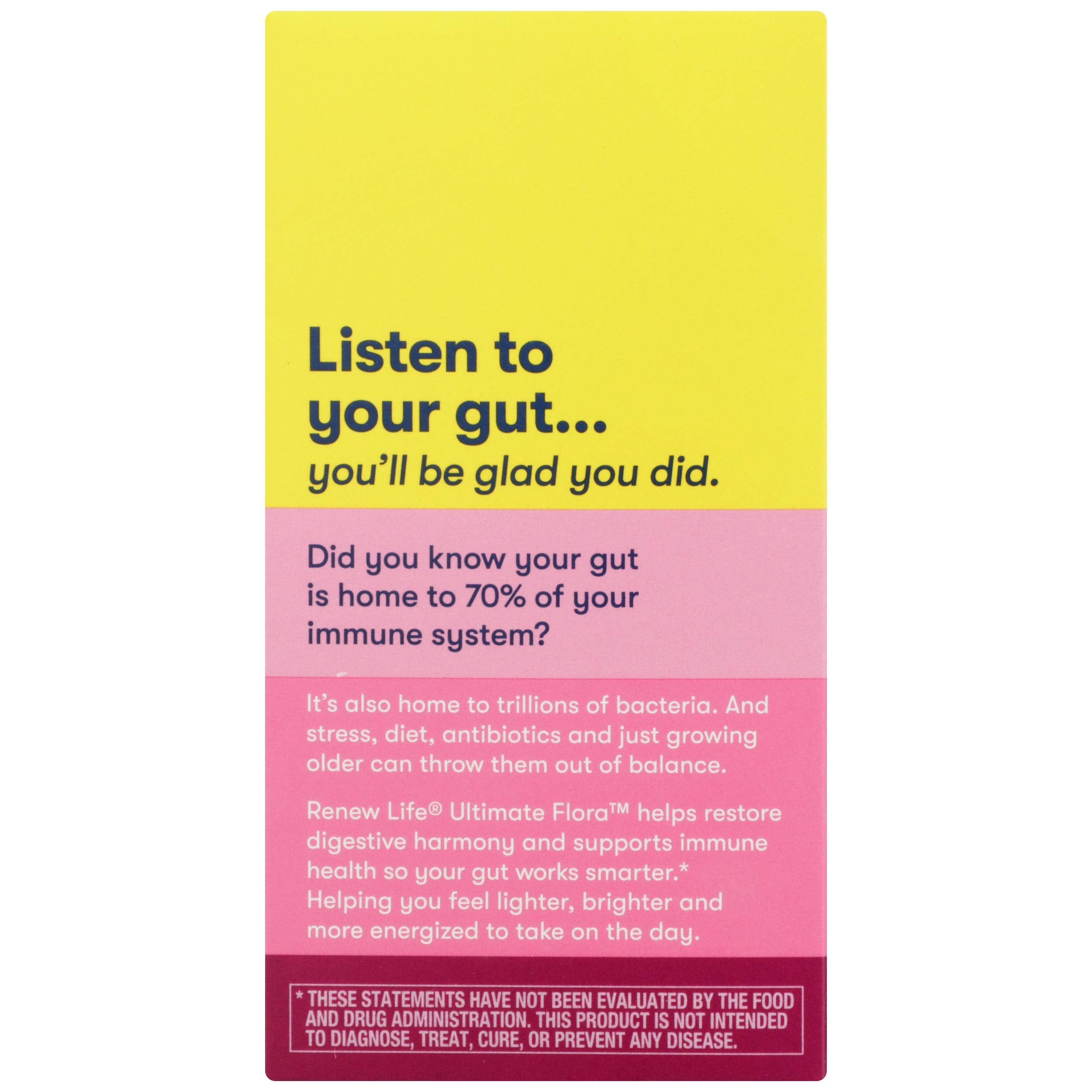 Renew Life : représentation des 12 souches soutenant le pH féminin et la digestion.