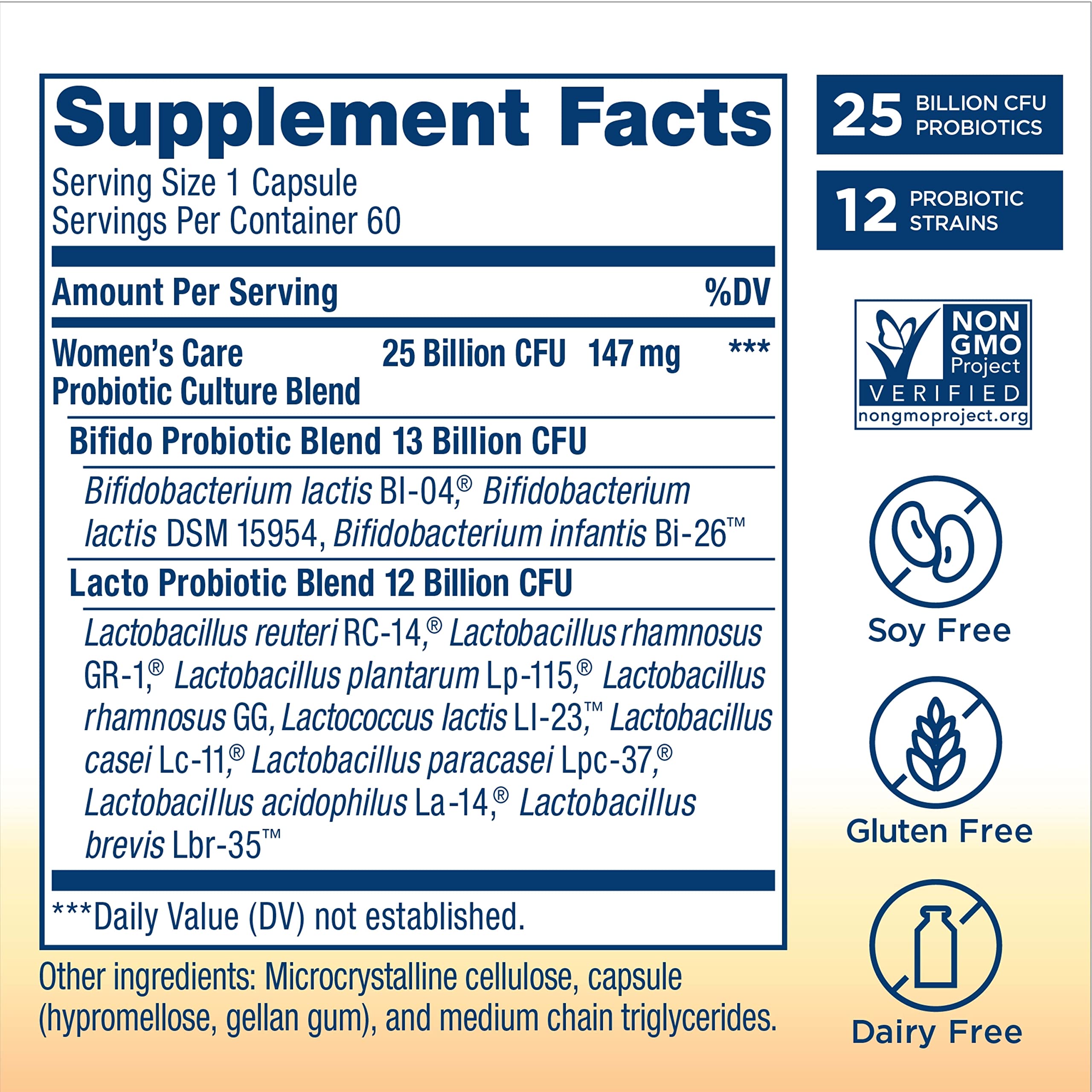 Renew Life Probiotiques féminins – capsules-delai-liberation, faciles à avaler au quotidien.