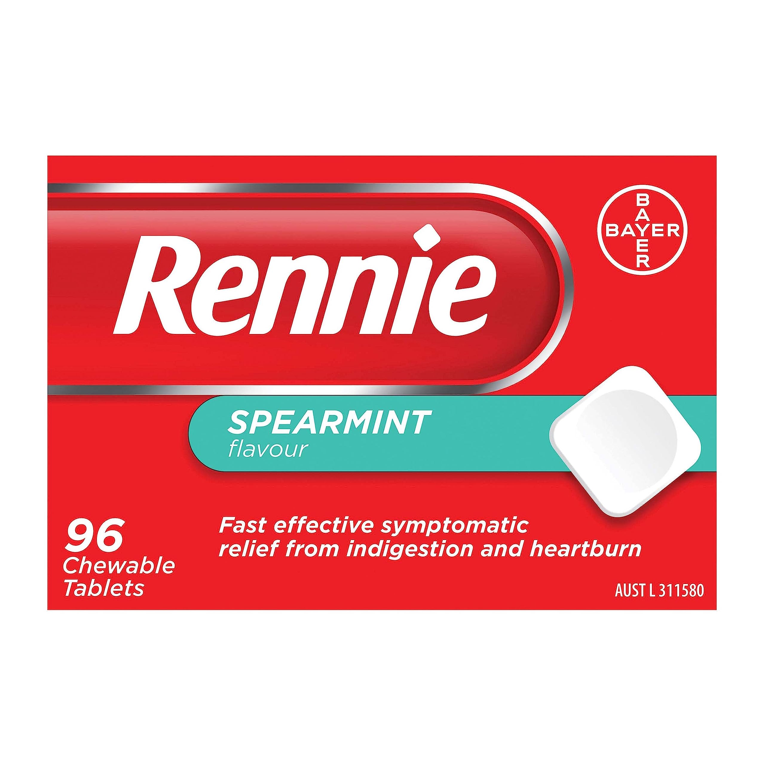 Rennie pastilles menthe rafraîchissantes pour soulager après repas