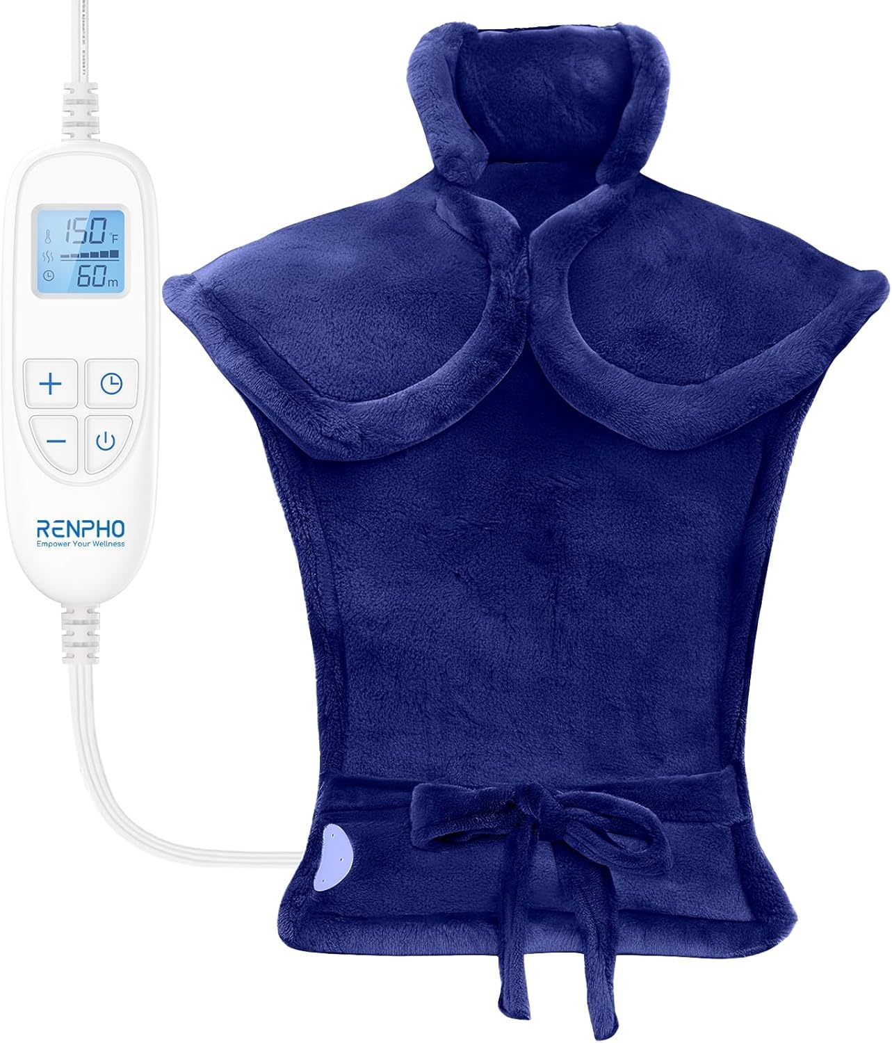RENPHO coussin chauffant dos, soulage les tensions et favorise la détente musculaire