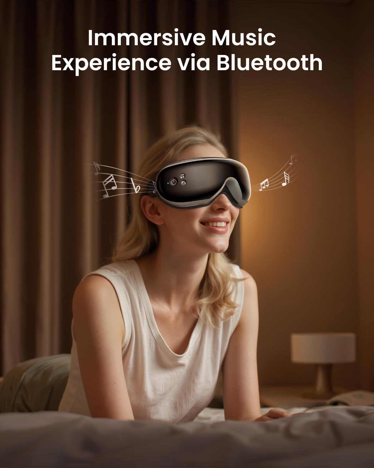 Masque pour les yeux RENPHO bloque la lumière et favorise le repos.