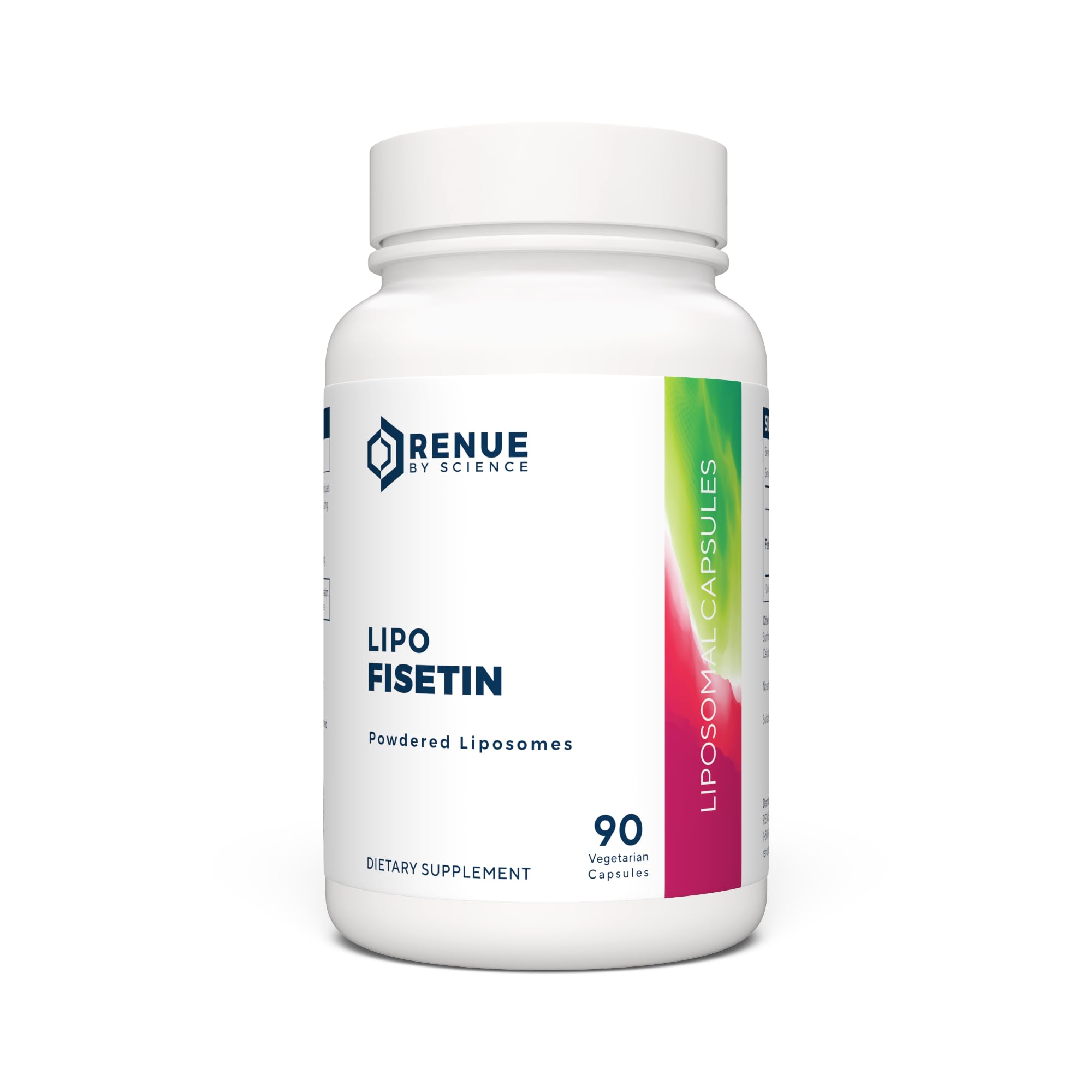 Renue By Science Fisetin dans flacon liposomal, absorption améliorée pour votre routine.