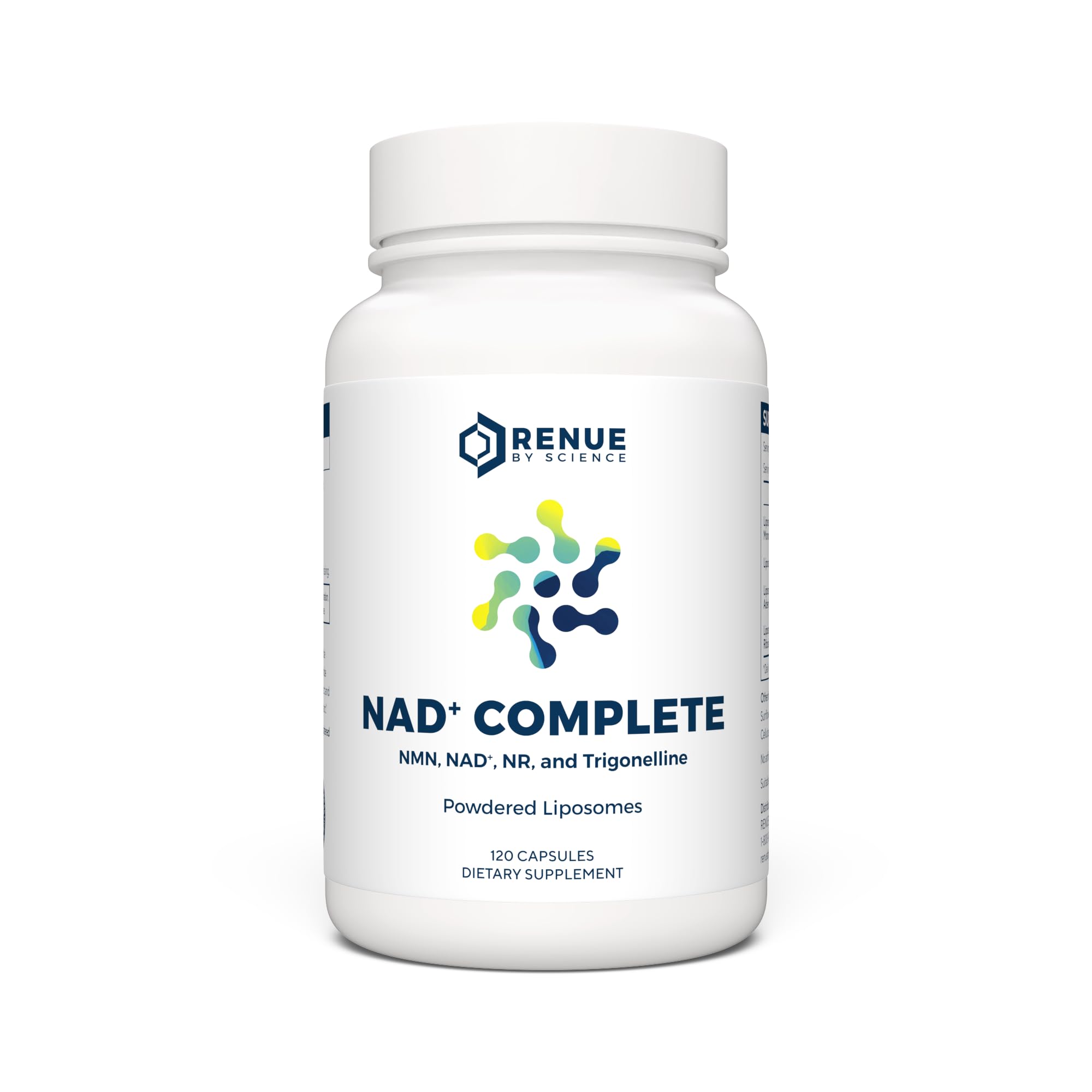 Renue By Science NAD⁺ Complete, bouteille pratique pour votre routine quotidienne et pratique.