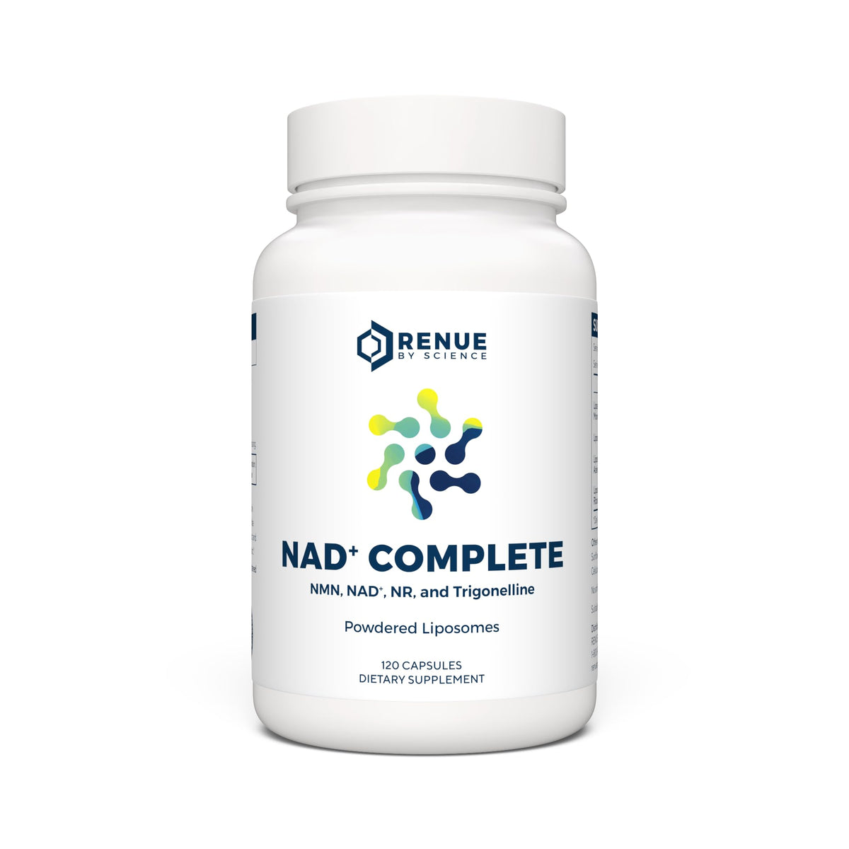 Renue By Science NAD⁺ Complete, bouteille pratique pour votre routine quotidienne et pratique.