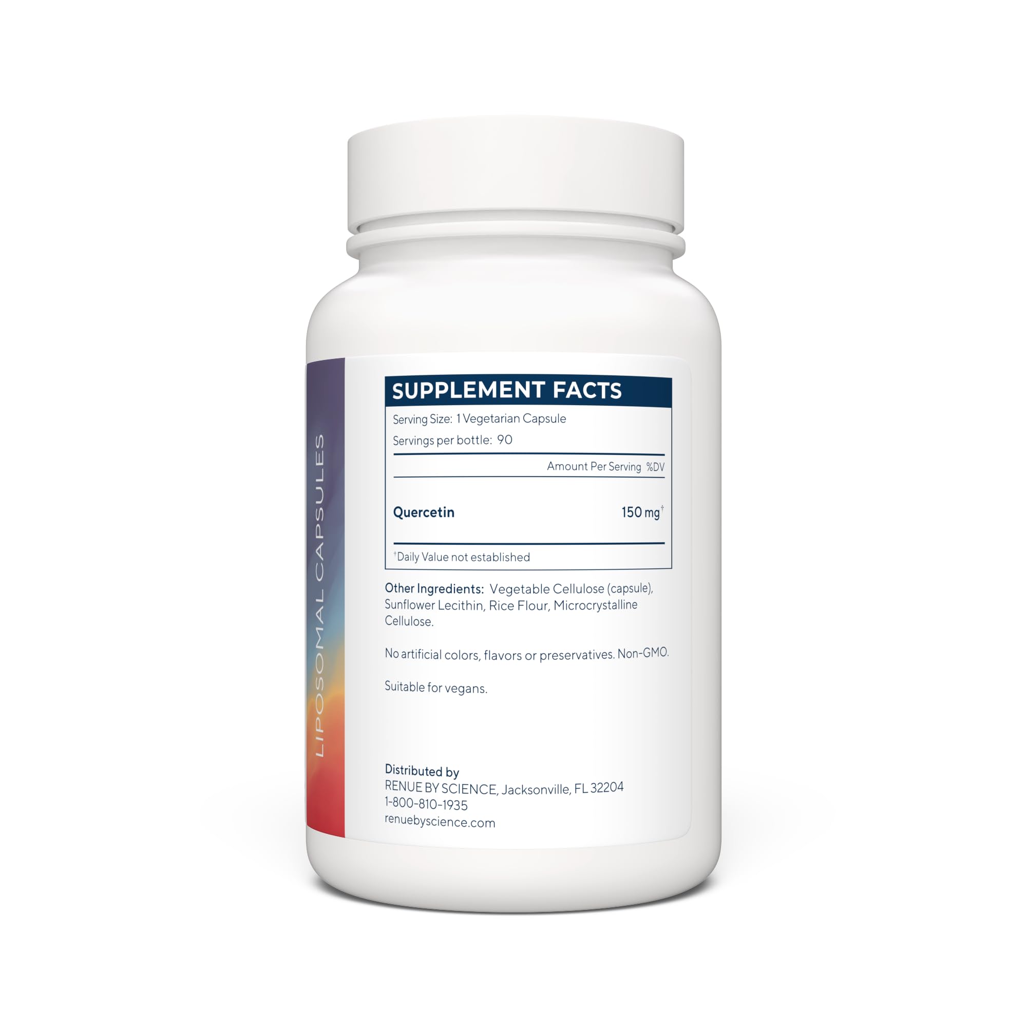 Renue By Science Quercetine, système de délivrance liposomale pour meilleure absorption.