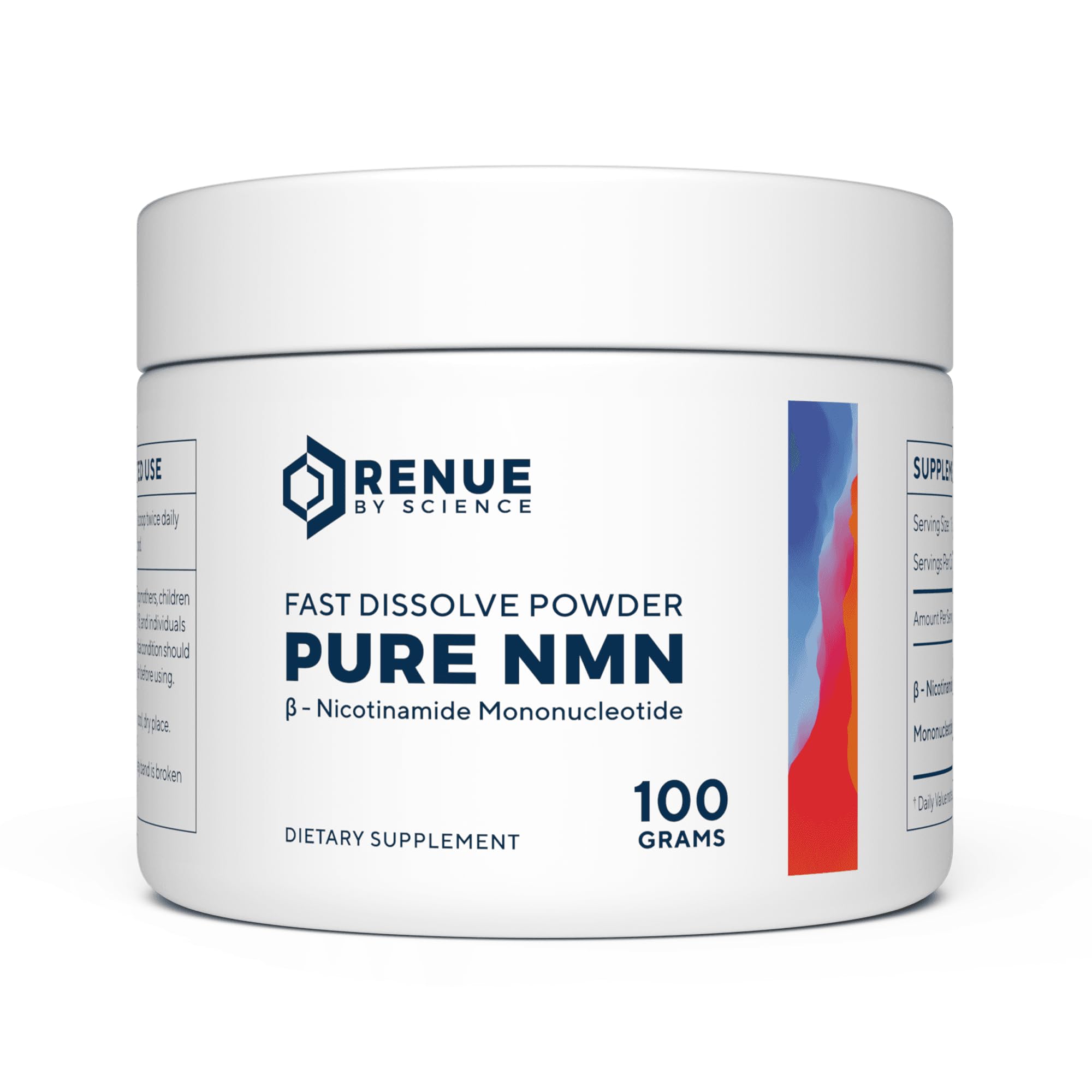 Renue By Science NMN Poudre : dissolution rapide sous-langue et absorption potentielle.