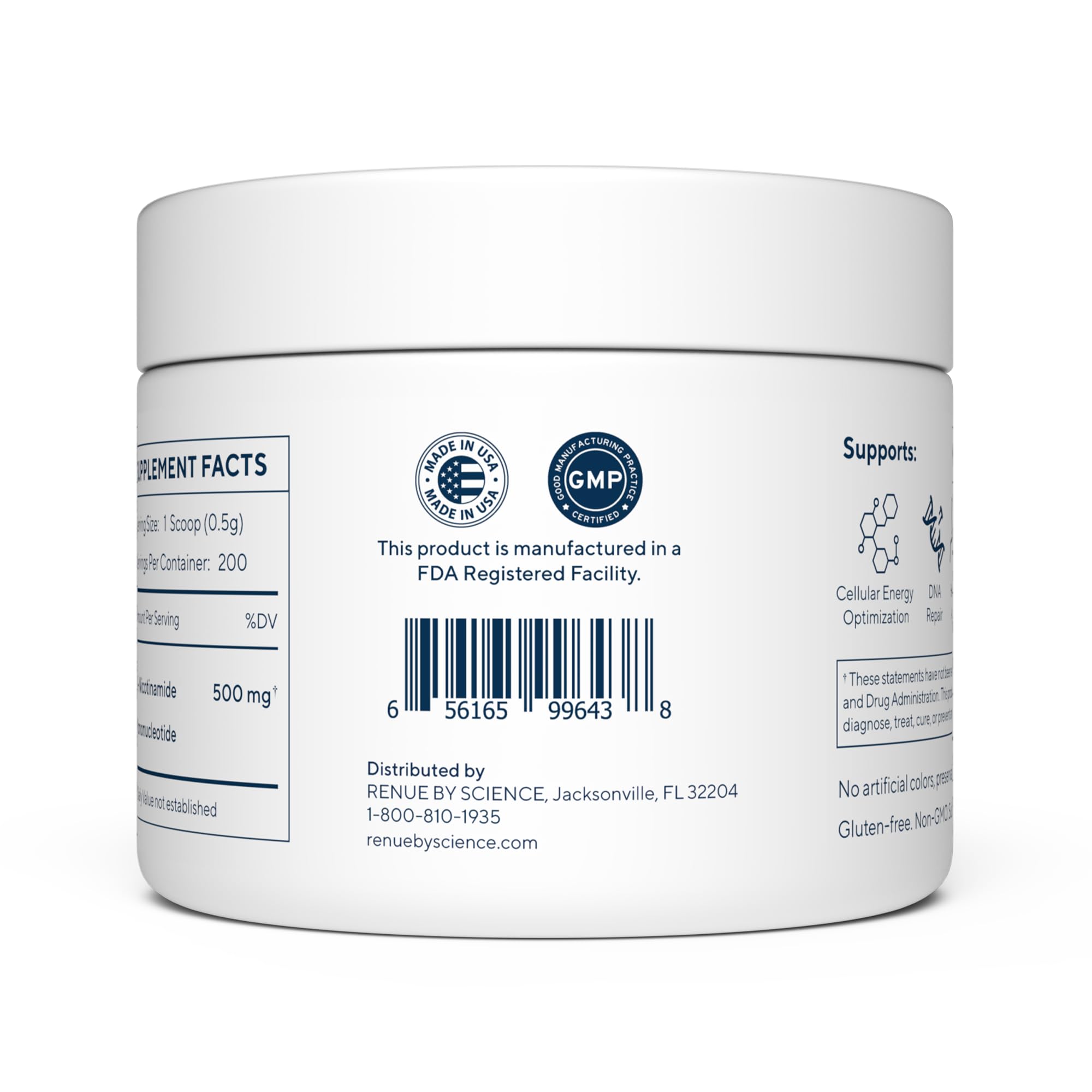 Renue By Science NMN Poudre – format portable pour usage quotidien.