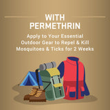 Repel Perméthrine application sur vêtement outdoor sans parfum.