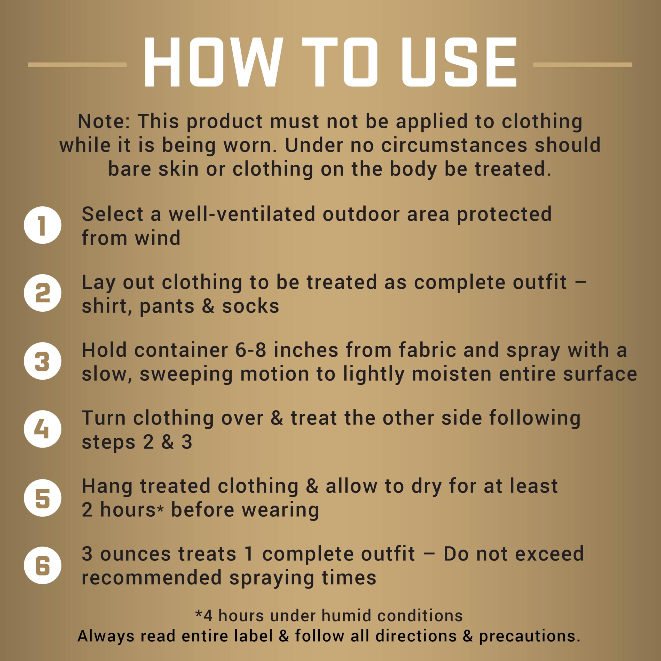 Repel Perméthrine résiste aux lavages répétés.