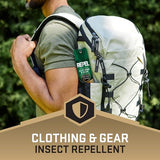 Repel Perméthrine appliqué sur nets et tentes repousse les moustiques.