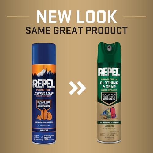 Repel Perméthrine sur vêtements et matériel offre protection durable.