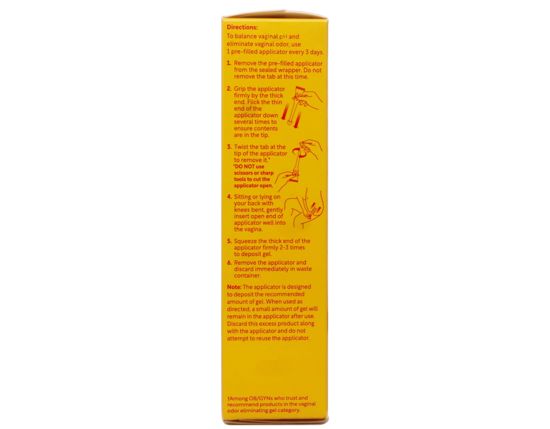 rephresh gel vaginal - usage 3 jours par applicateur.