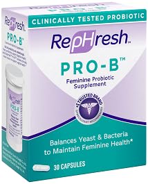 Pack de trois gélules Rephresh Pro-B, pratique pour une routine mensuelle.