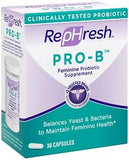 Pack de trois gélules Rephresh Pro-B, pratique pour une routine mensuelle.
