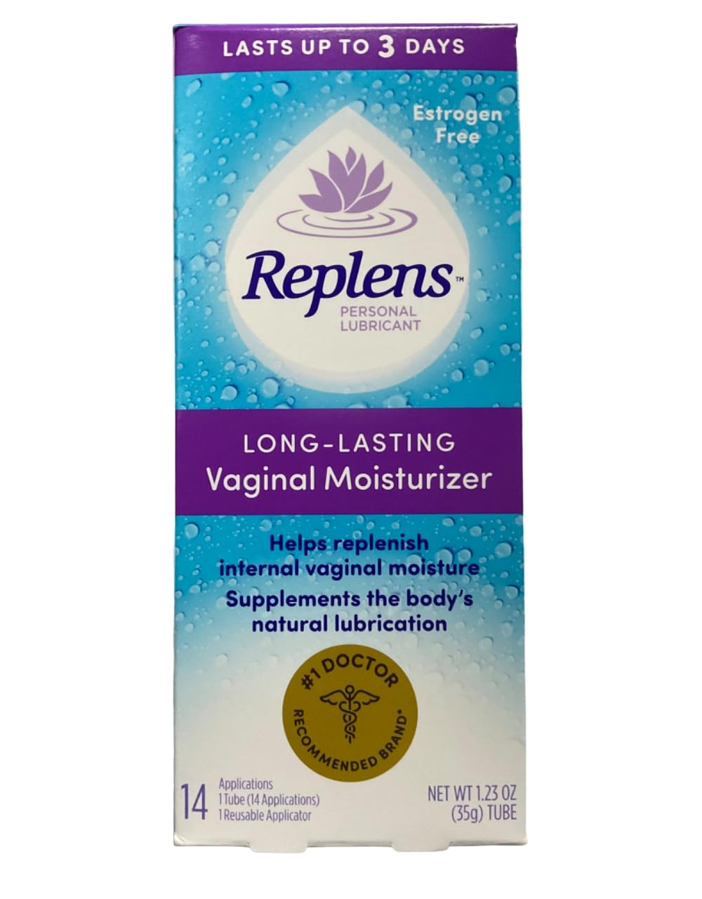 Replens : applicateur réutilisable pour une utilisation pratique et propre.