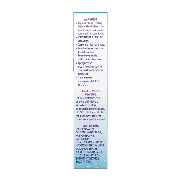 Texture crème hydratante Replens à la consistance douce