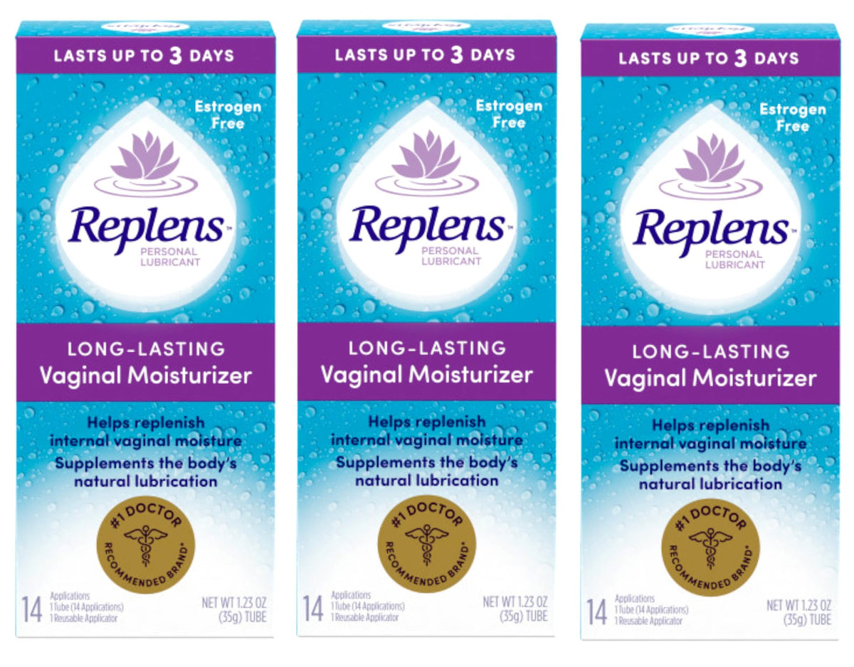 Pack Replens de 3 bouteilles de 35 g pour hydratation vaginale durable