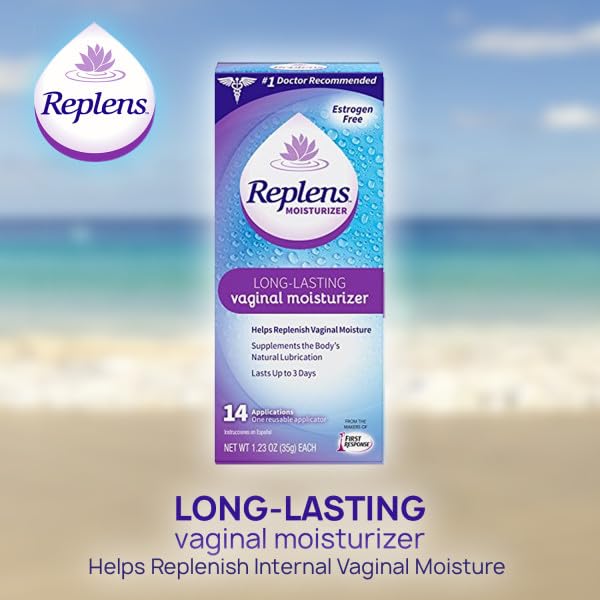 Formule sans parfum Replens compatible avec la plupart des préservatifs