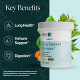 Utilisateur prenant les gélules ResBiotic resB au petit-déjeuner.