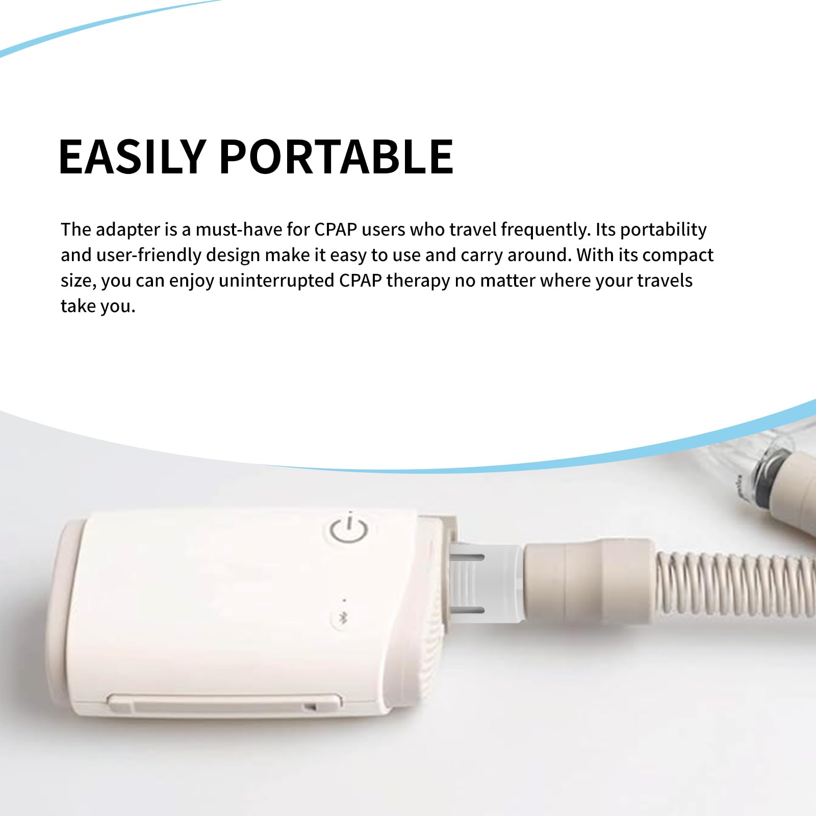 Accessoire de voyage ultra-compact RESCOMF AirMini, pratique à emporter partout.