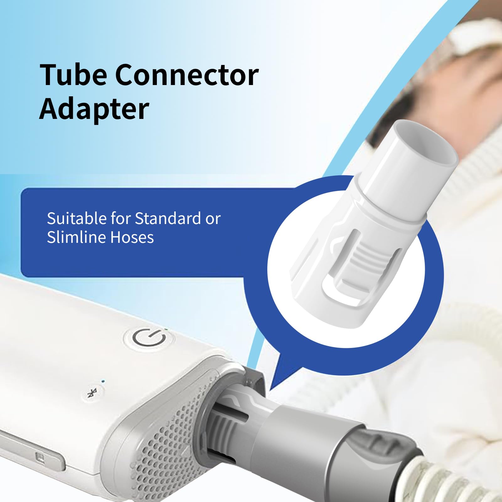 Connecteur universel RESCOMF AirMini pour tuyau, compatibilité étendue et sans fuite.