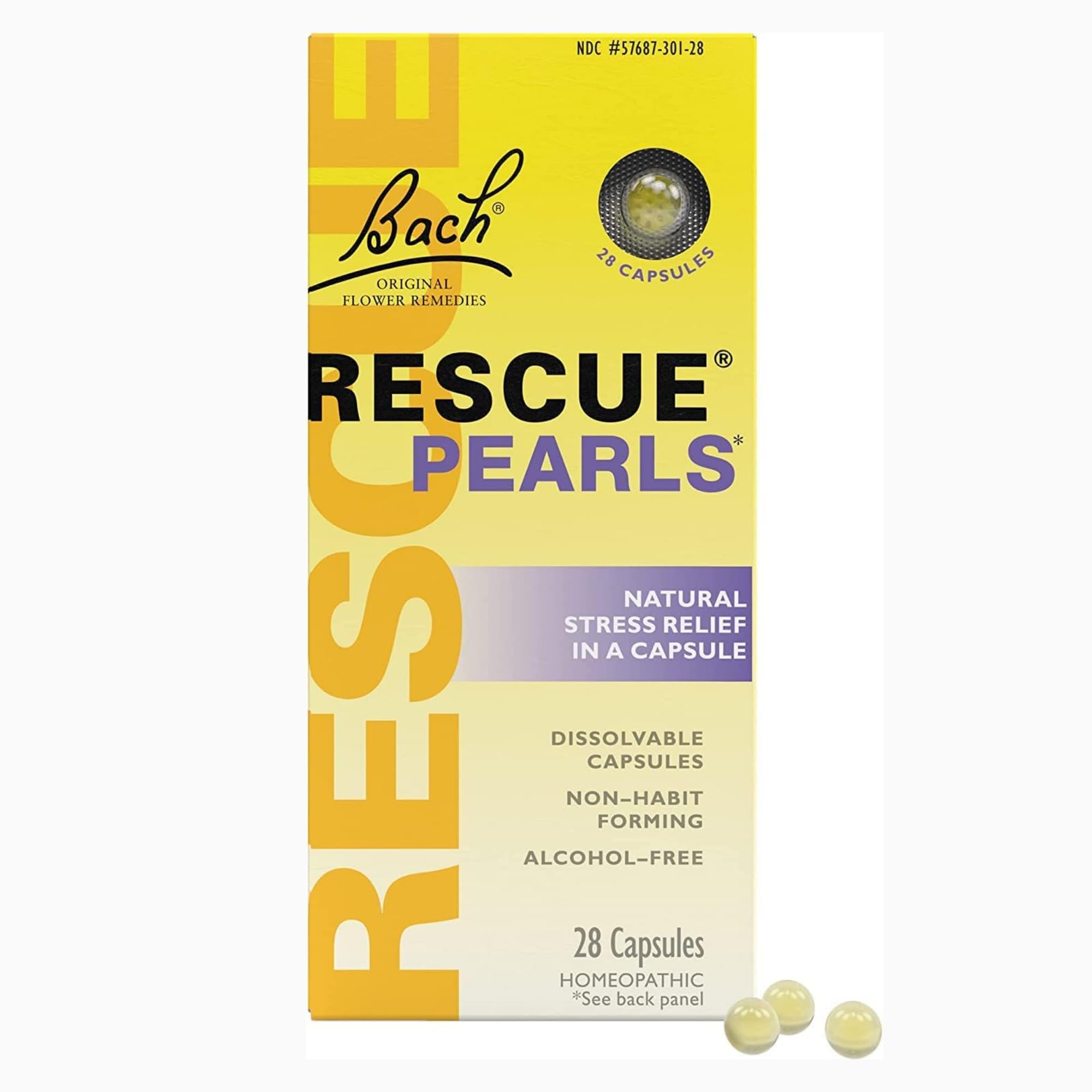 RESCUE Bach Rescue Pearls sur bureau, rituel rapide pour le calme