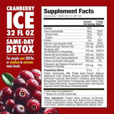 Rescue Detox ICE Canneberge, verre prêt à boire, expérience rafraîchissante.