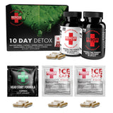 Rescue Detox kit : bouteille 10 jours, prêt pour la routine détox quotidienne.