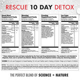 Capsules Rescue Detox 132 unités, pratique pour une prise régulière.
