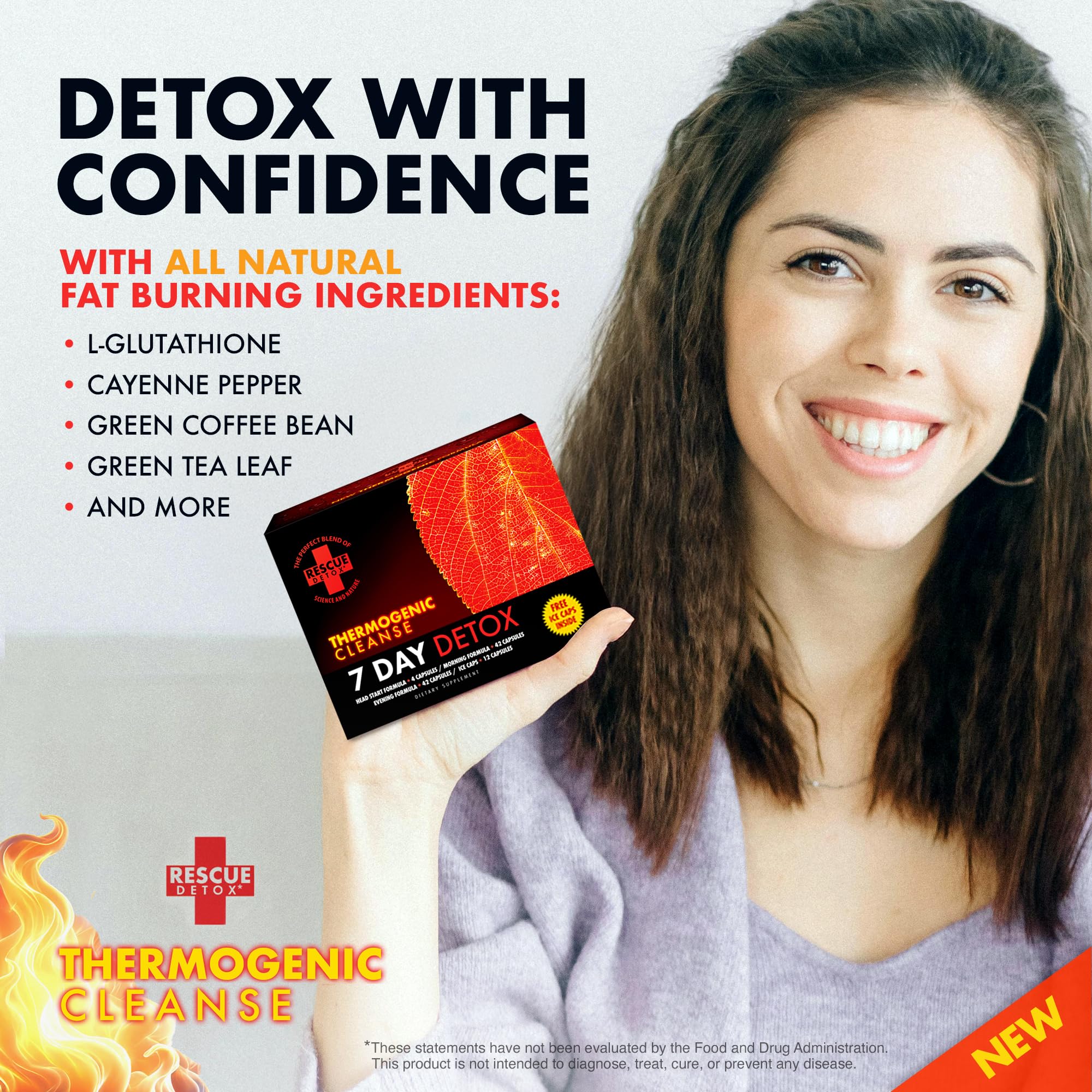 Tableau des ingrédients naturels Rescue Detox.