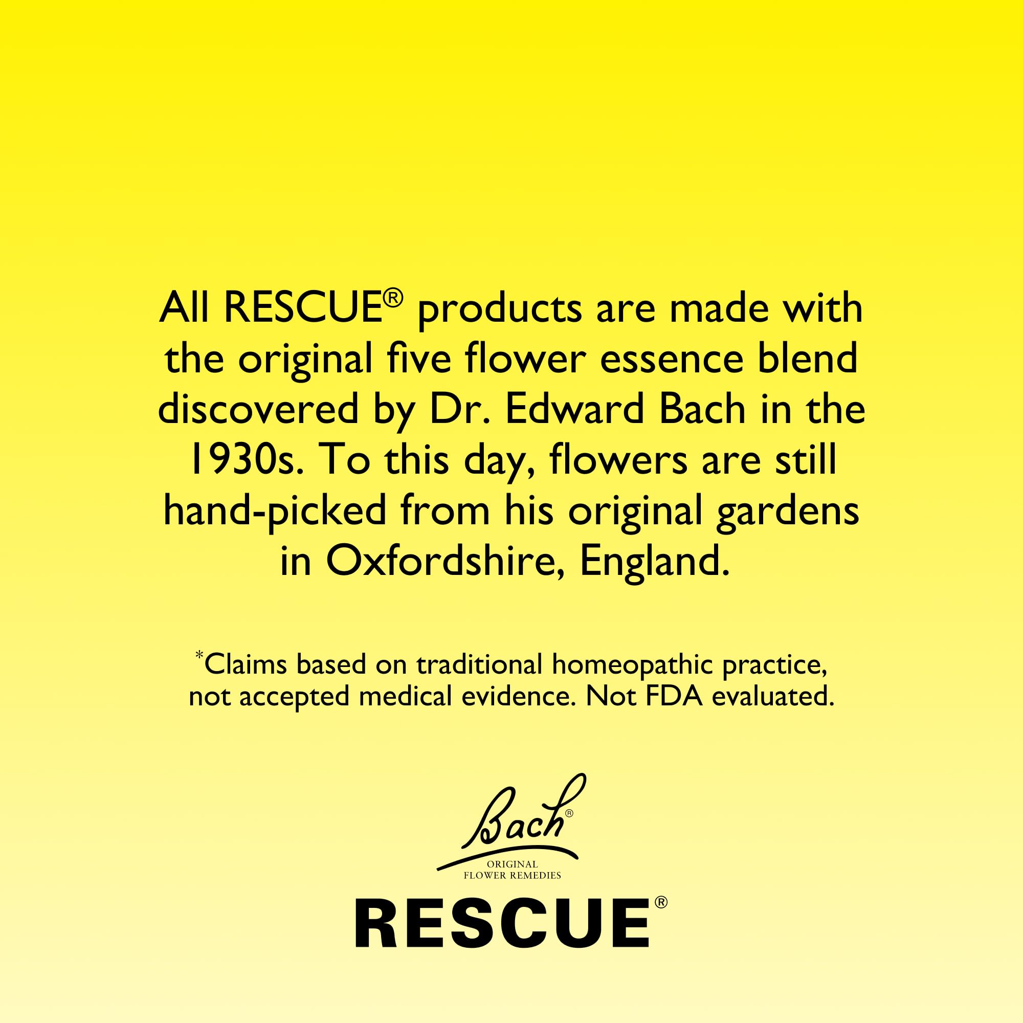 Mélange d'essences florales RESCUE REMEDY pour un calme familial.