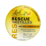 RESCUE Pastilles dans une boîte compacte, pratique pour voyager et rester calme.