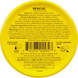 Étiquette RESCUE citron sur l'emballage, solution naturelle et végétarienne.