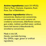 Pastille Rescue fruits rouges, arôme naturel et usage pratique.