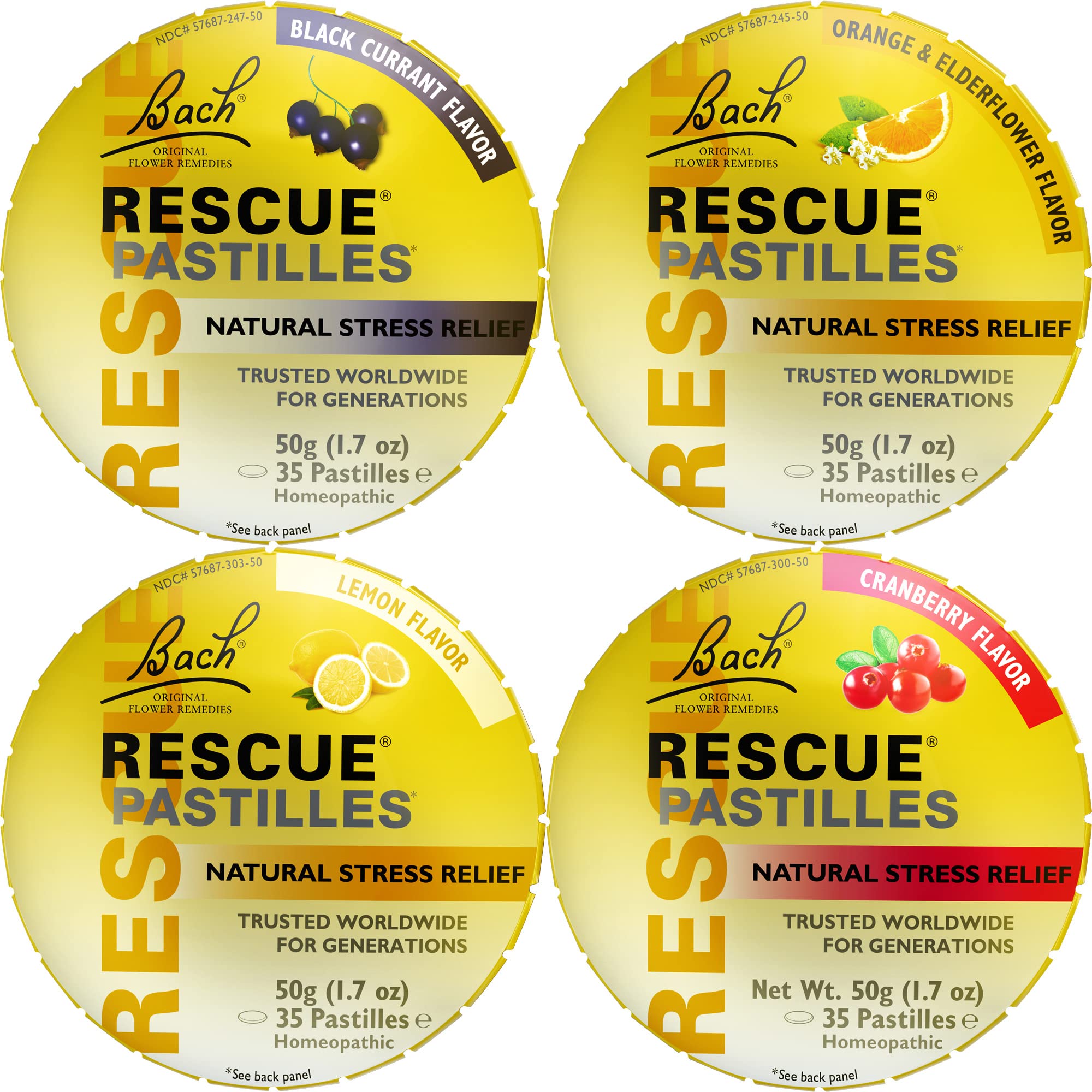 Pastilles RESCUE variete pack, pratique à emporter pour rester calme au quotidien