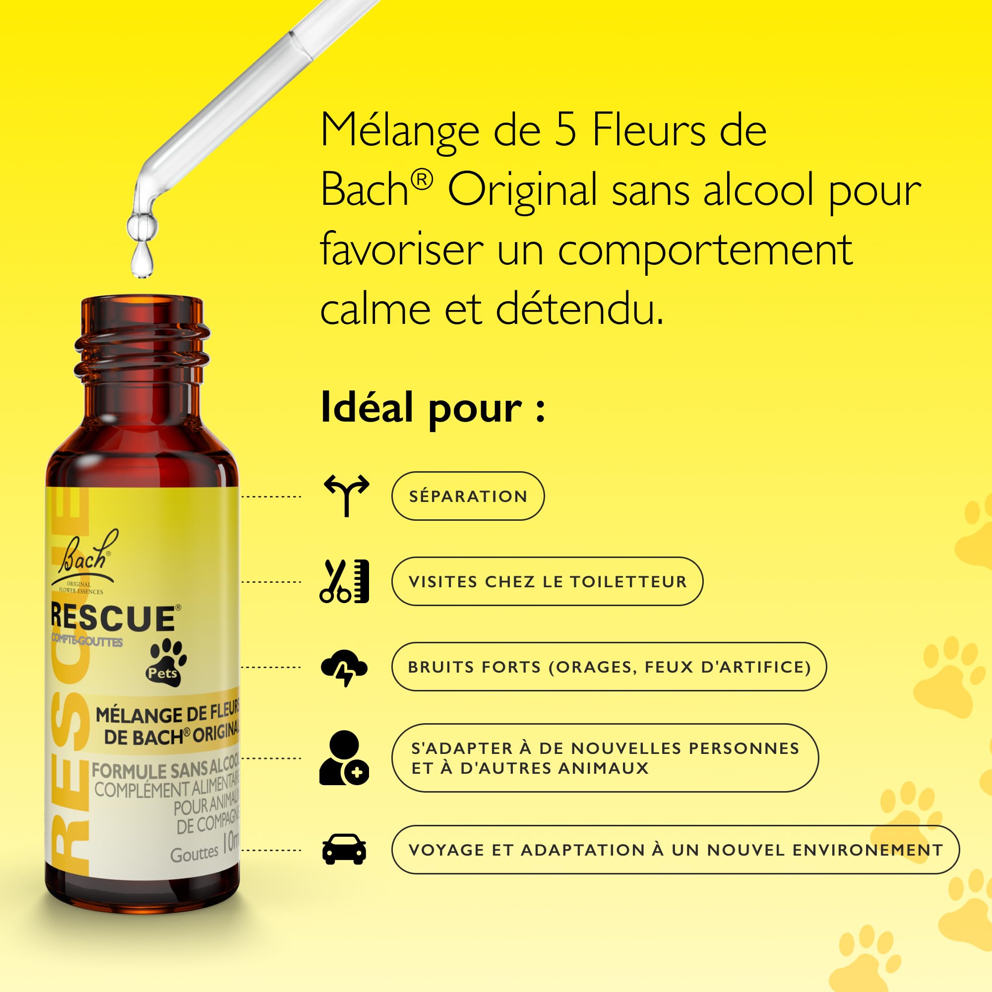 Utilisation lors des voyages pour animaux, tranquillité en déplacement.