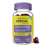 RESCUE PLUS : bouteille montrant le packaging pour le soutien sommeil et détente nocturne.
