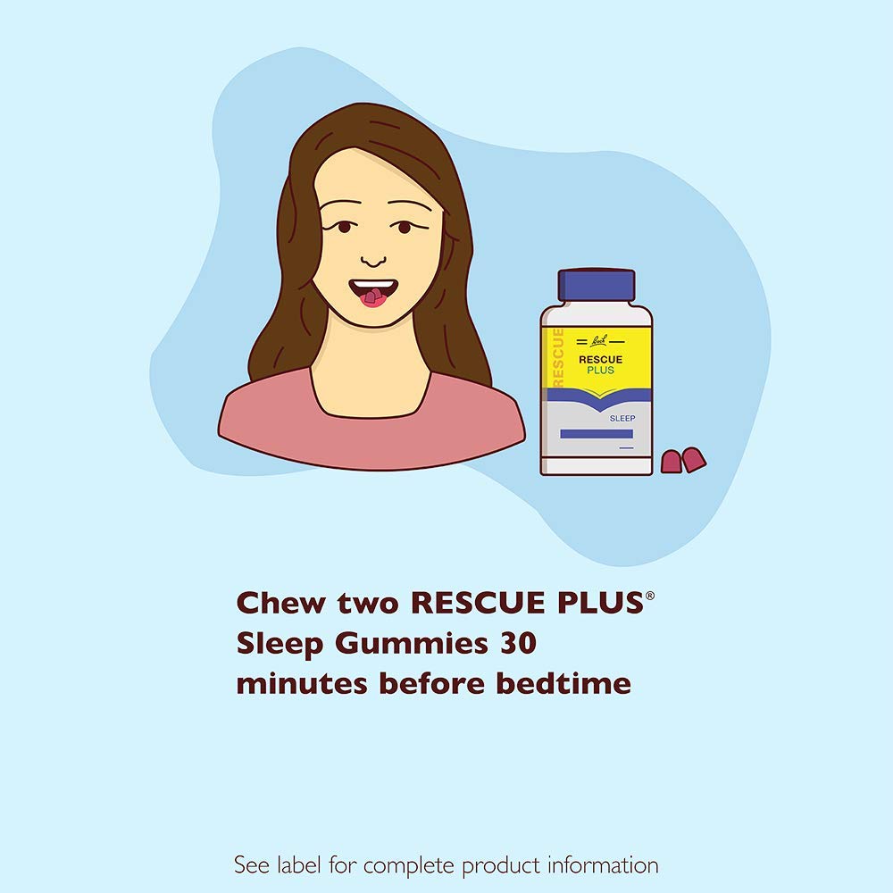 RESCUE PLUS Gommes Fraise Arôme Naturel : saveur fruitée pour le soir.