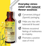 RESCUE REMEDY BOUTEILLE JAUNE : format pratique et non alcoolisé.