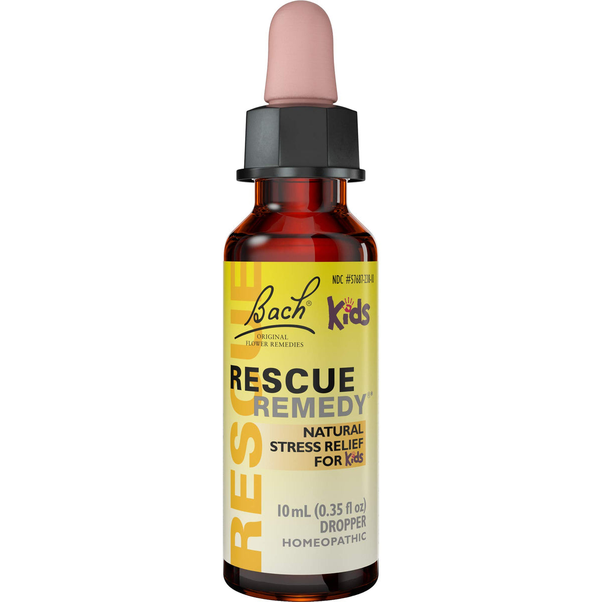 RESCUE REMEDY KIDS, bouteille-compte-gouttes 10 ml, pratique et facile à utiliser.