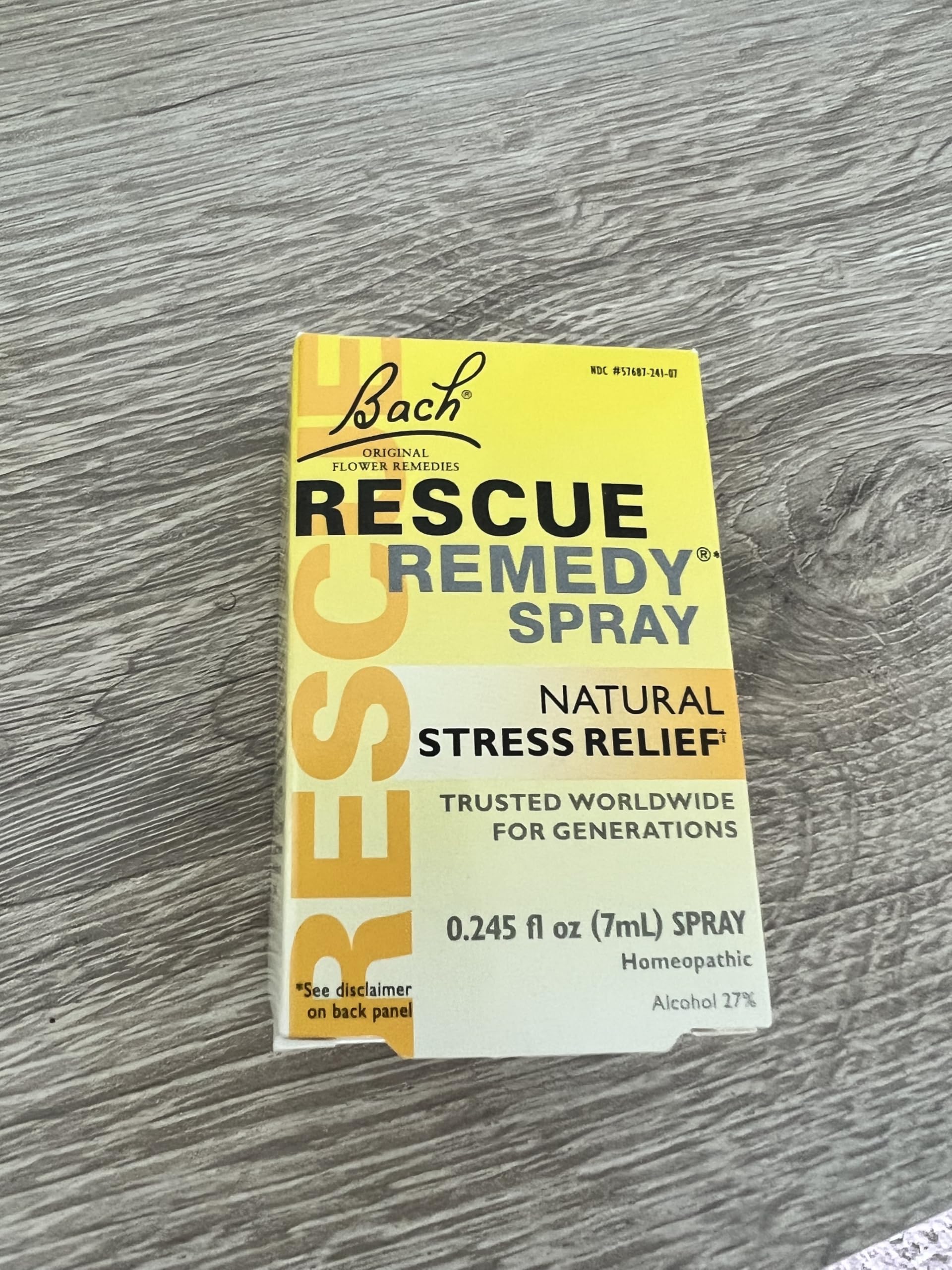 RESCUE Rescue Remedy Spray 7 ml, bouteille visible, usage rapide et discret.