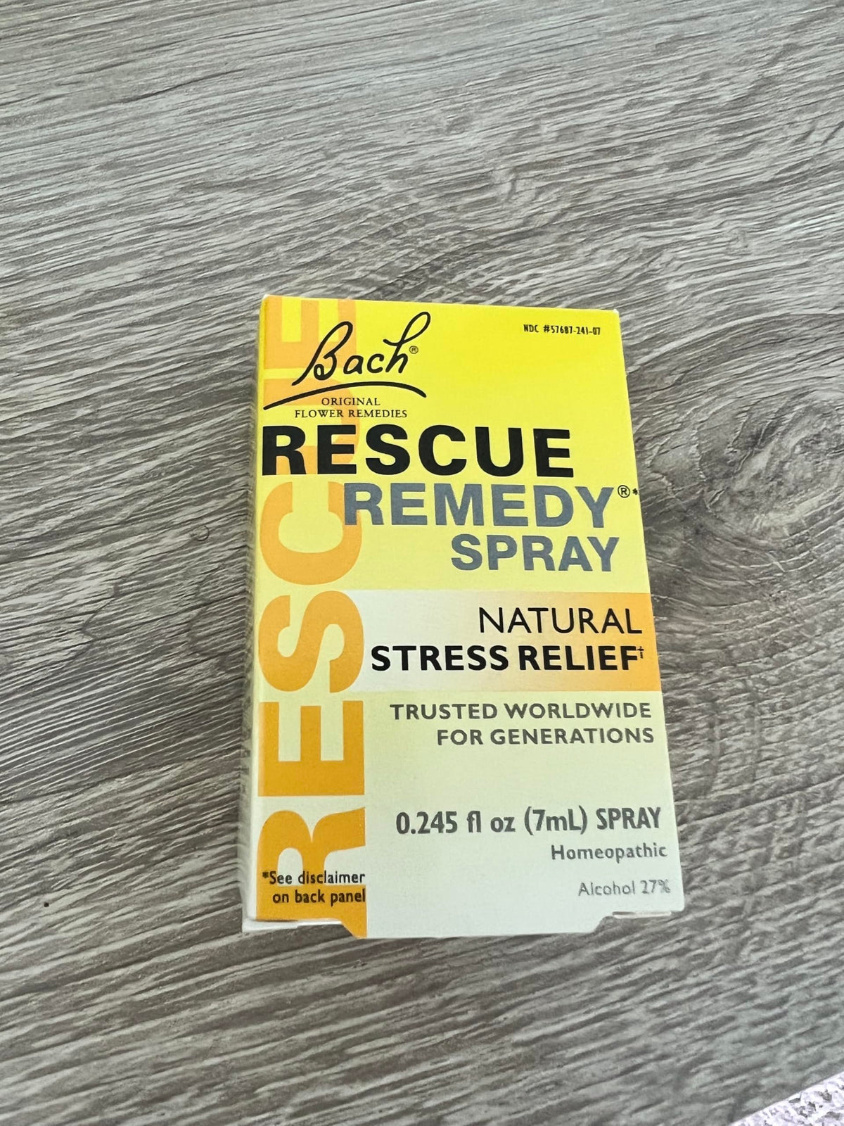 RESCUE Rescue Remedy Spray 7 ml, bouteille visible, usage rapide et discret.