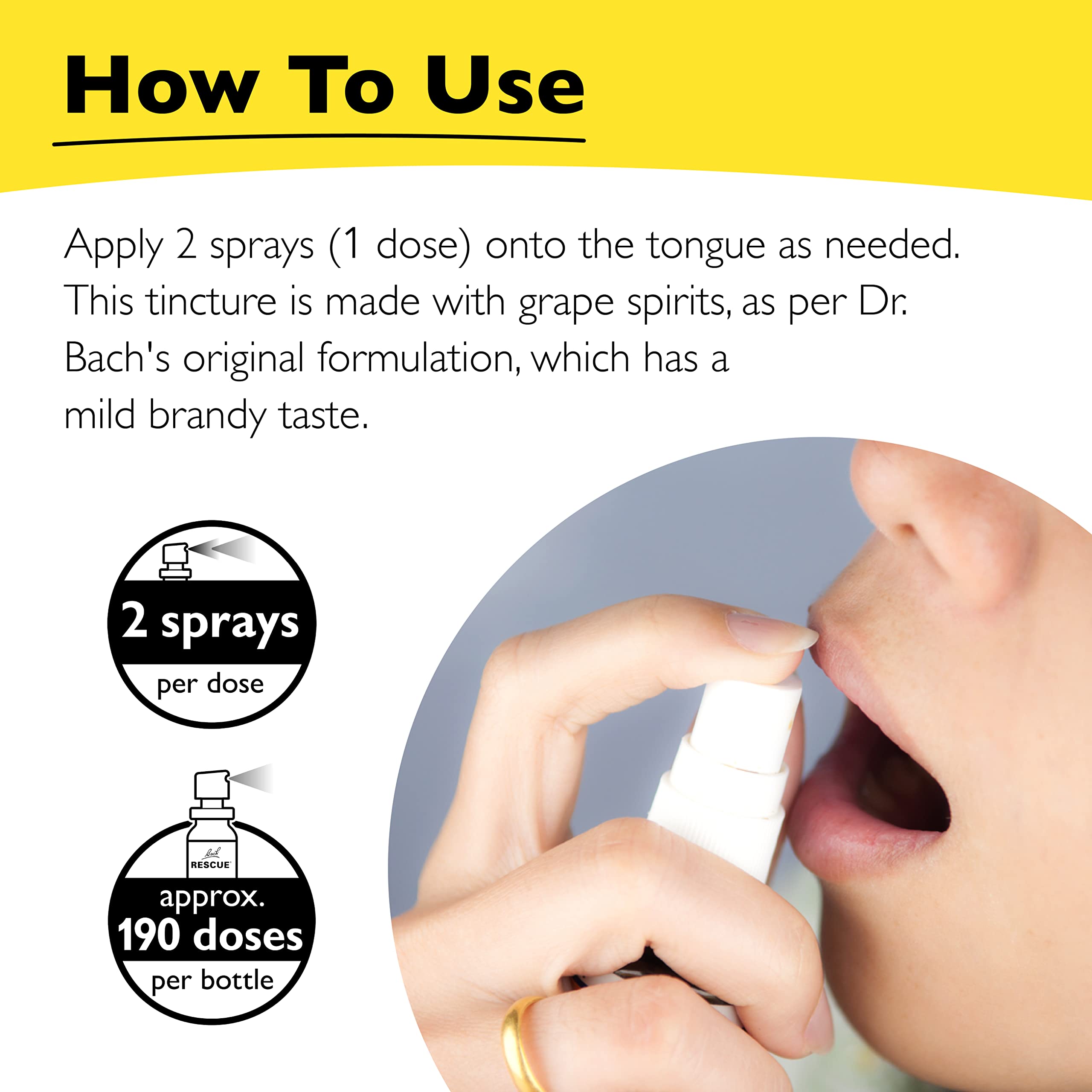 Format compact RESCUE REMEDY Spray pour le quotidien.